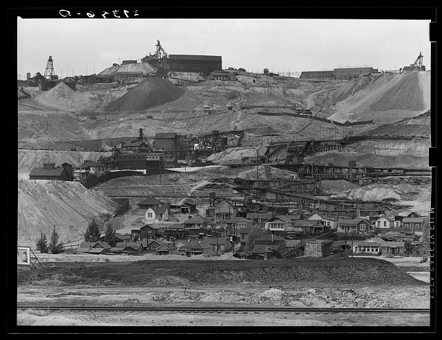 Photo:Meaderville Montana 1939 Copper Mine Miner's Homes Mining Town