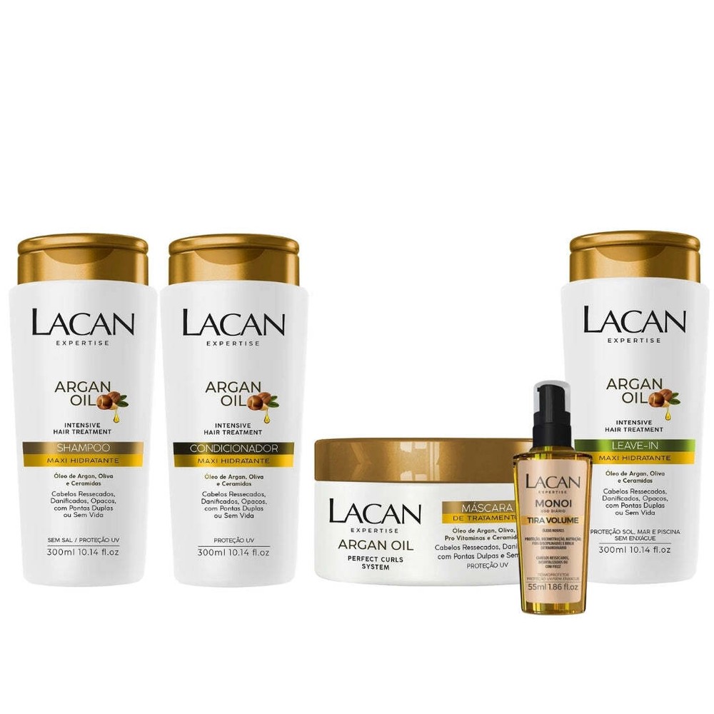 Argan Oil Maxi Moisture Hair Treatment Kit by Lacan for Deep Hydration