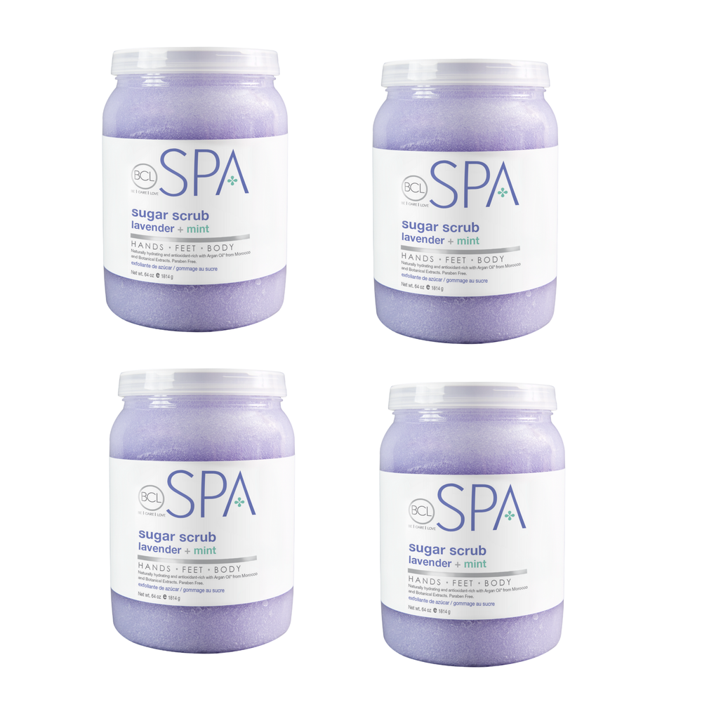 BCL SPA Sugar Scrub Lavender + Mint, 64 oz. Case Pack Of 4