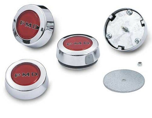 1967-72 Firebird GTO Rally II  Wheel Center Hub Cap Set Red Ralley 2 Grand Prix