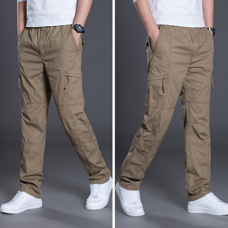 Men's Fashion Casual Thin Pants Fashion Solid Color Straight  Pants