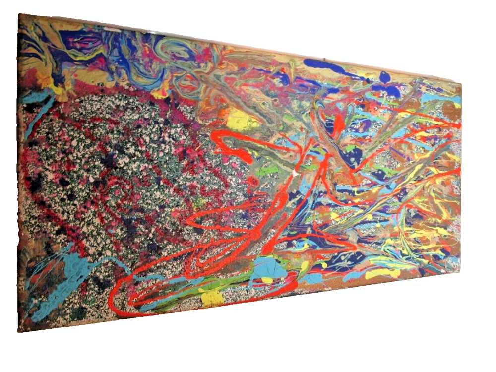 12X24 Original painting MUSK YAI Modern GRAFFITI Abstract acrylic Canvas ART-image