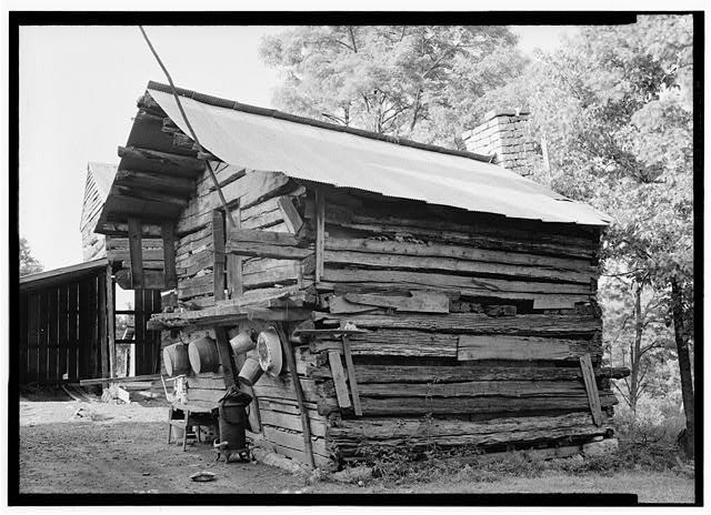 Photo:Historic American Buildings Survey Rustic Log Cabin 1900s Exterior