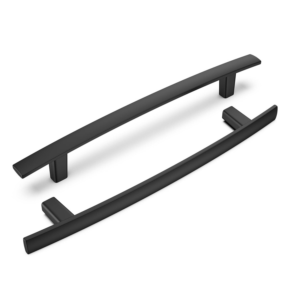 10 Pack Cabinet Handles Matte Black Cabinet Pulls, Arch Kitchen Drawer Pulls ...
