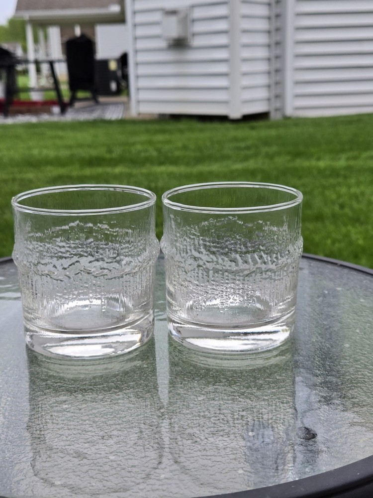 2 Mint Iittala Niva Double Old Fashion Glasses 3.5