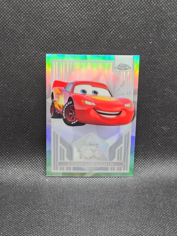 2023 Topps Chrome Disney 100 Lightning Mcqueen Refractor #95