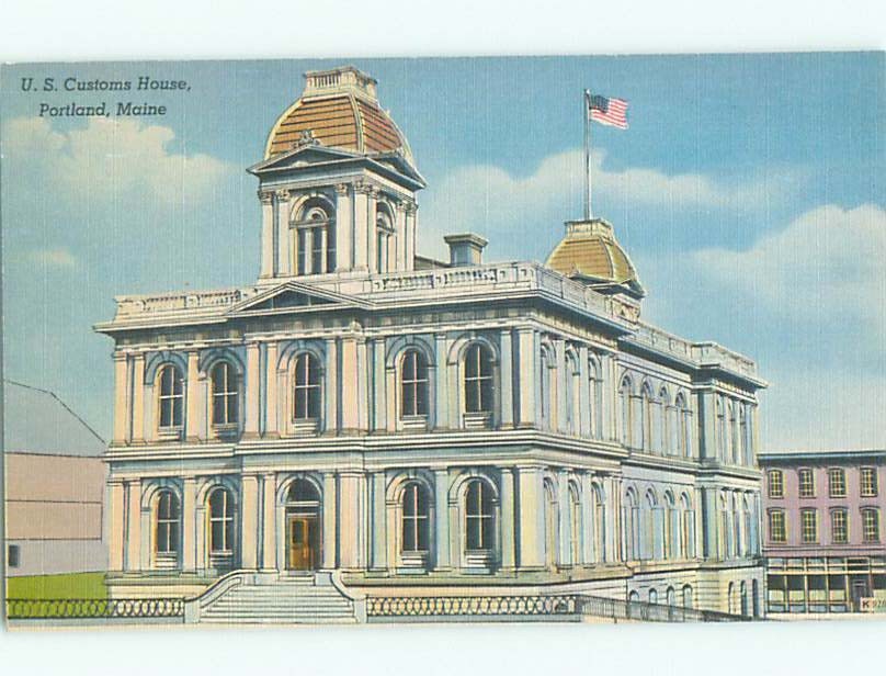 Unused Linen COURT HOUSE Portland Maine ME : make an offer n4575