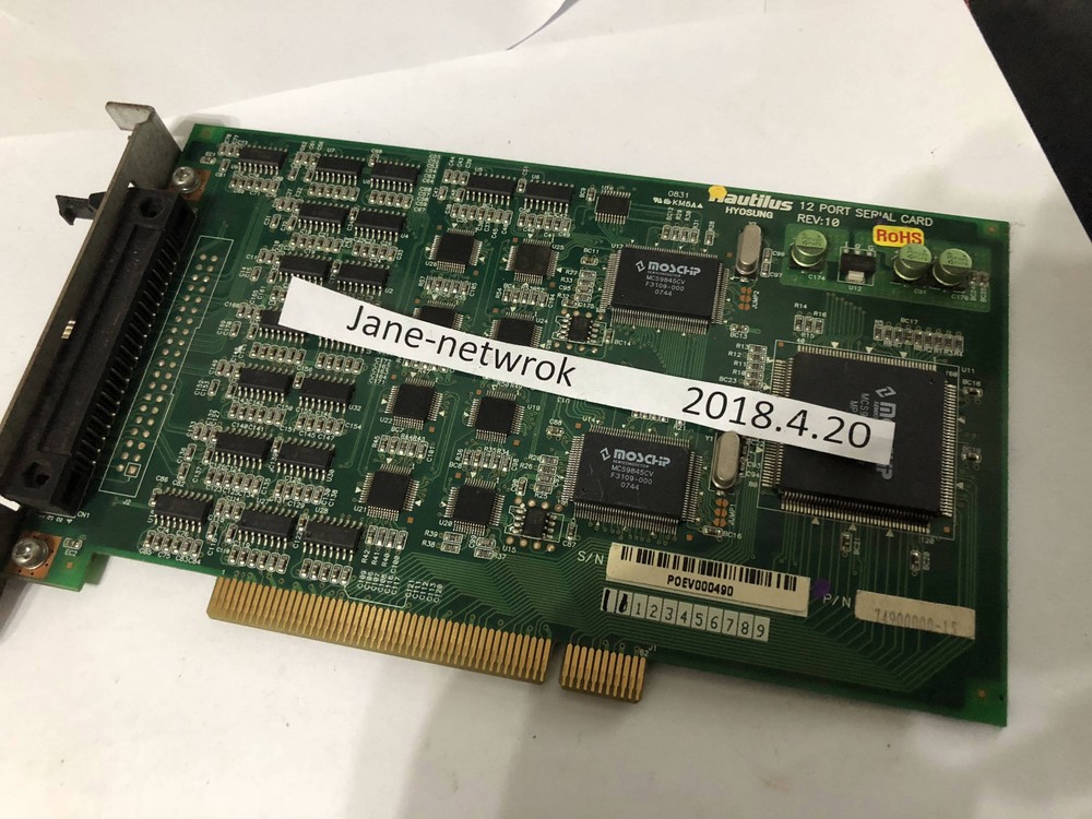 1PCS USED 12 PORT SERIAL CARD REV 1.0 Have warranty (DHL or Fedex shipping)
