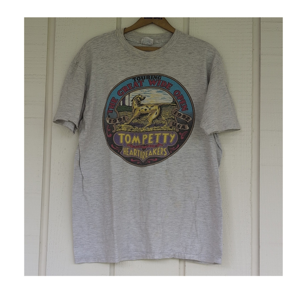 Hanes Tom Petty & The Heartbreakers Great Wide Open 1991-1992 Tour Tee XL