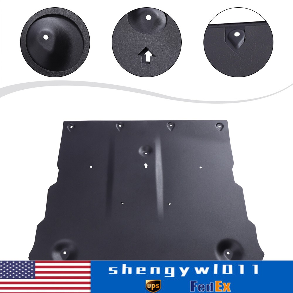 Durable Black Front Skid Plate Under Engine Guard for Tesla Model Y 2021-2022