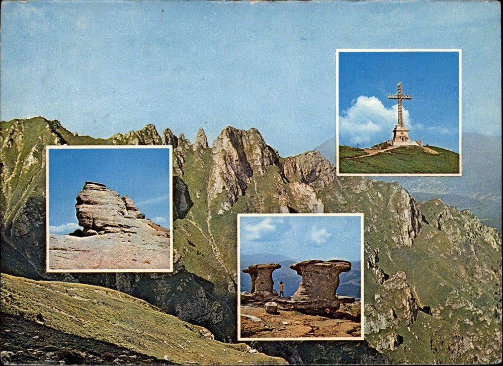 Bucegi Mountains Romania vintage postcard r916