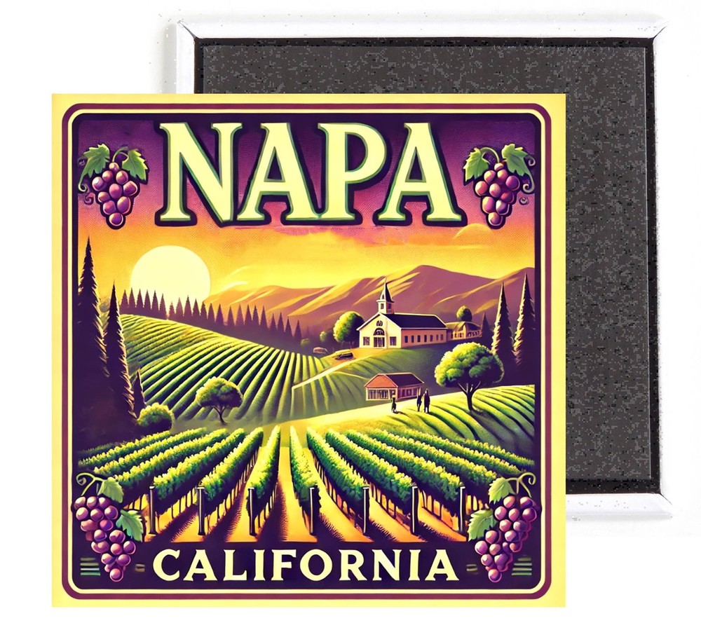 Napa California FRIDGE MAGNET travel souvenir