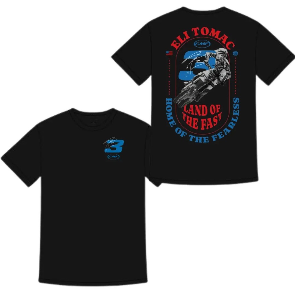 Eli Tomac Land of the Fast Shirt, Supercross Champion Racing Tee, Dirt Bike