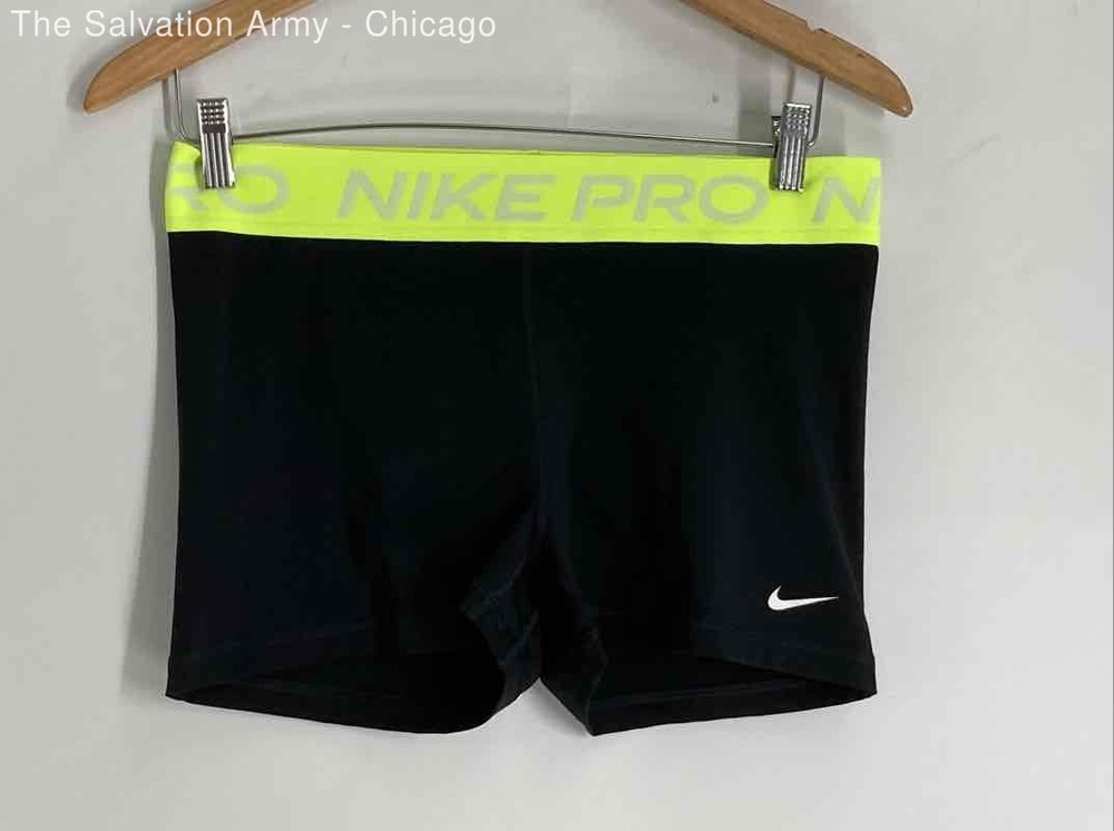 Nike Pro Womens Black Dri-Fit Pull-On Compression Shorts Size Large
