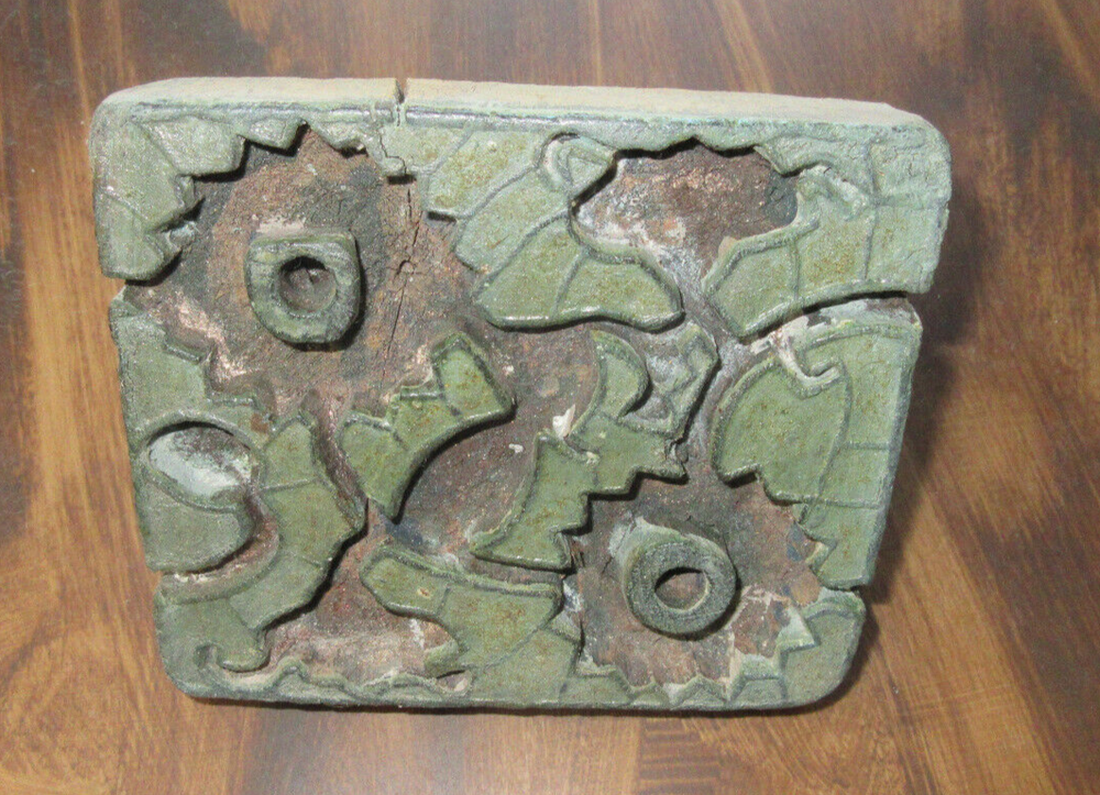 Textile Printing Fabric Block Stamp Antique Wood Hand Carved  Crafts Pattern