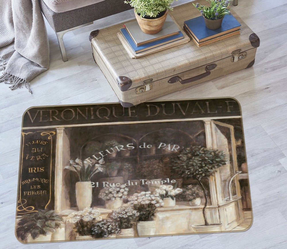 3D Flower Shop Painting ZHUC273 Game Non Slip Carpet Mat Photo Carpet Amy
