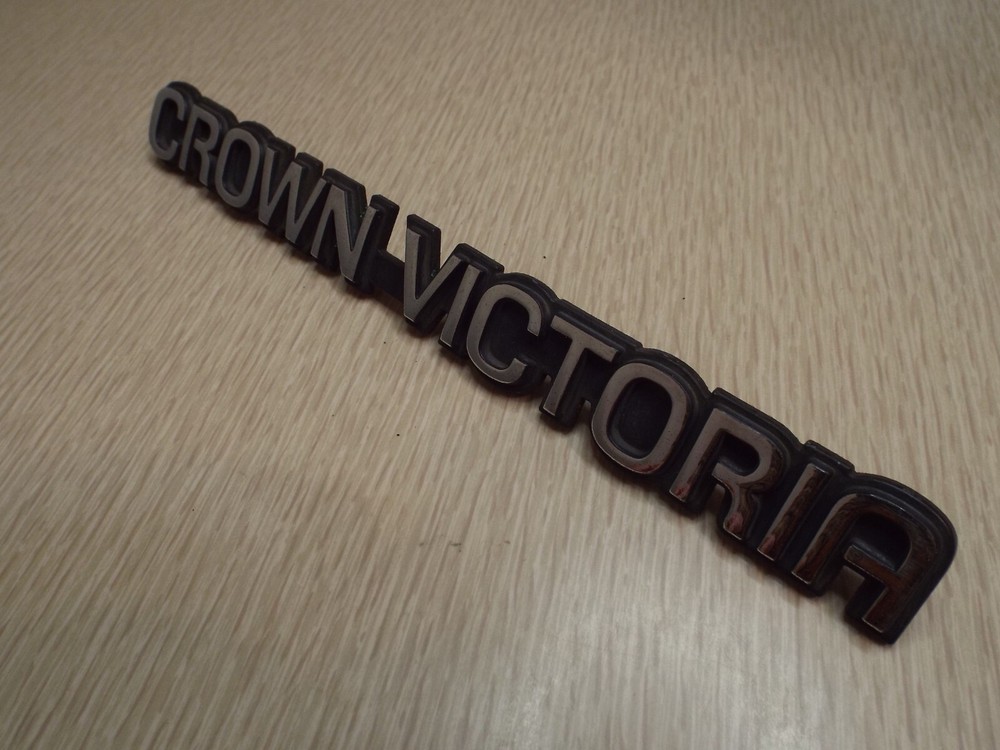 Emblem Crown Victoria Trunk Lid Deck 93 Ford Badge Ornament Trim 1993 LX Police