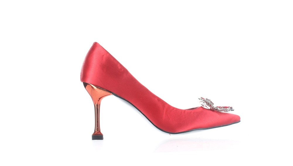 Camssoo Women's Red High Heels Pumps EU Size 36