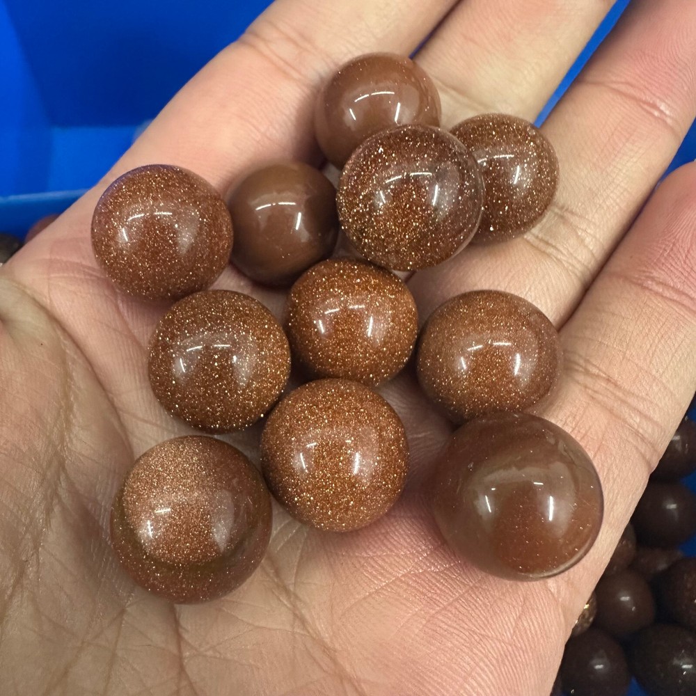 10PC Wholesale Natural Red Sands Ball Quartz Crystal Sphere Energy Healing stone