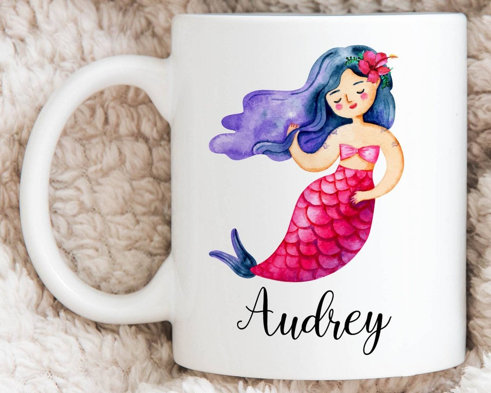 Mermaid Coffee Mug Cute Gift for Women and Girls