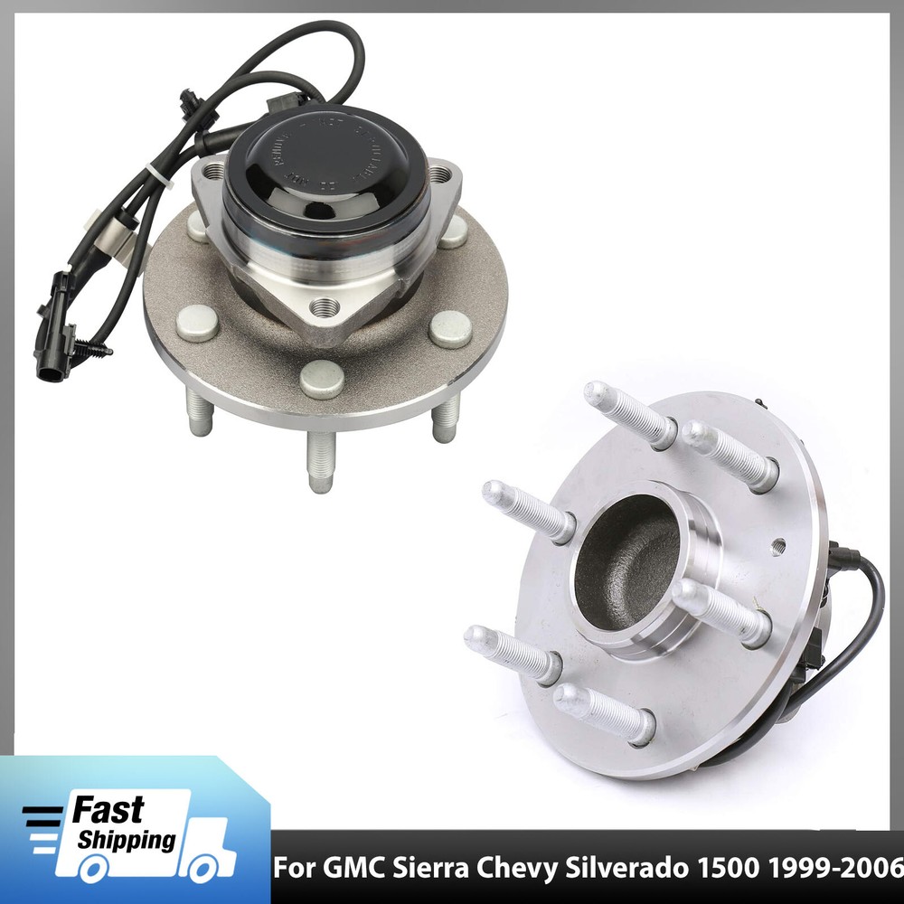 2x 2WD Front Wheel Hub Bearing For Chevy Silverado GMC Sierra 1500 Yukon w/ABS
