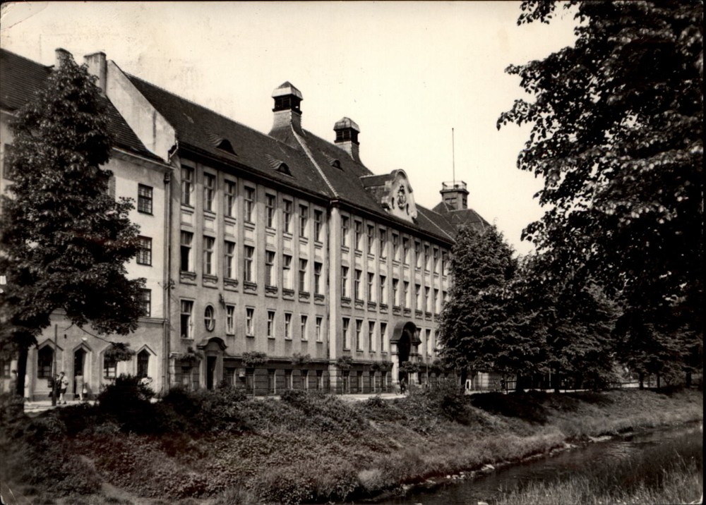 RPPC Gliwice Silesia Poland High School vintage postcard r355