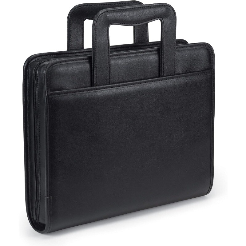 Padfolio/Portfolio with Zippered Closure Case Interior 10.1” Tablet Sleeve Black