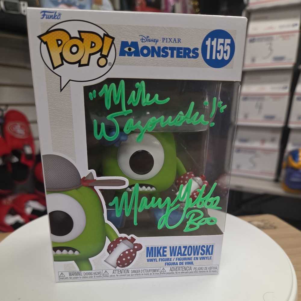 Funko Pop! Vinyl: Pixar - Mike Wazowski #1155 Signed by Mary Gibbs