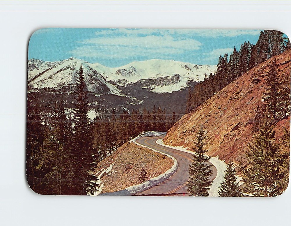 Postcard Trail Ridge Road Rocky Mountain National Park Colorado USA