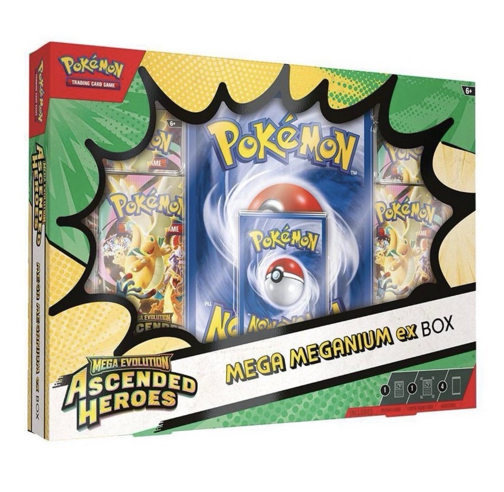 Pokemon Mega Evolution Ascended Heros Mega Meganium Ex Box Factory Sealed