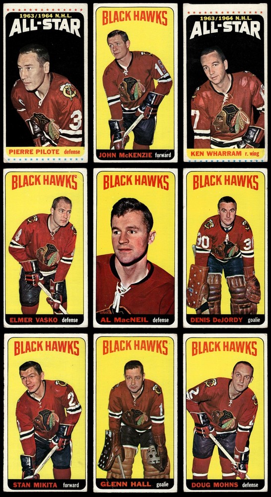 1964-65 Topps Chicago Blackhawks Near Team Set 2.5 - GD+ 7241066 (11 / 21 cards)