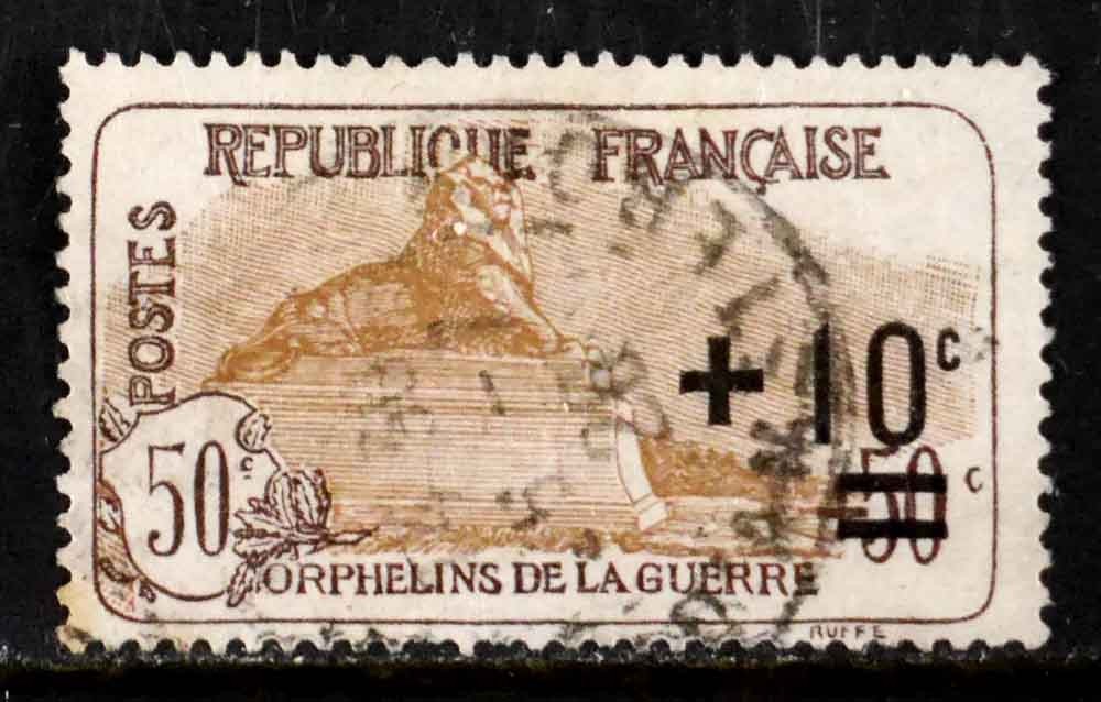 France: 1922 Classic Era Stamp Semi Post Scott #B17 Cv $24 Sound