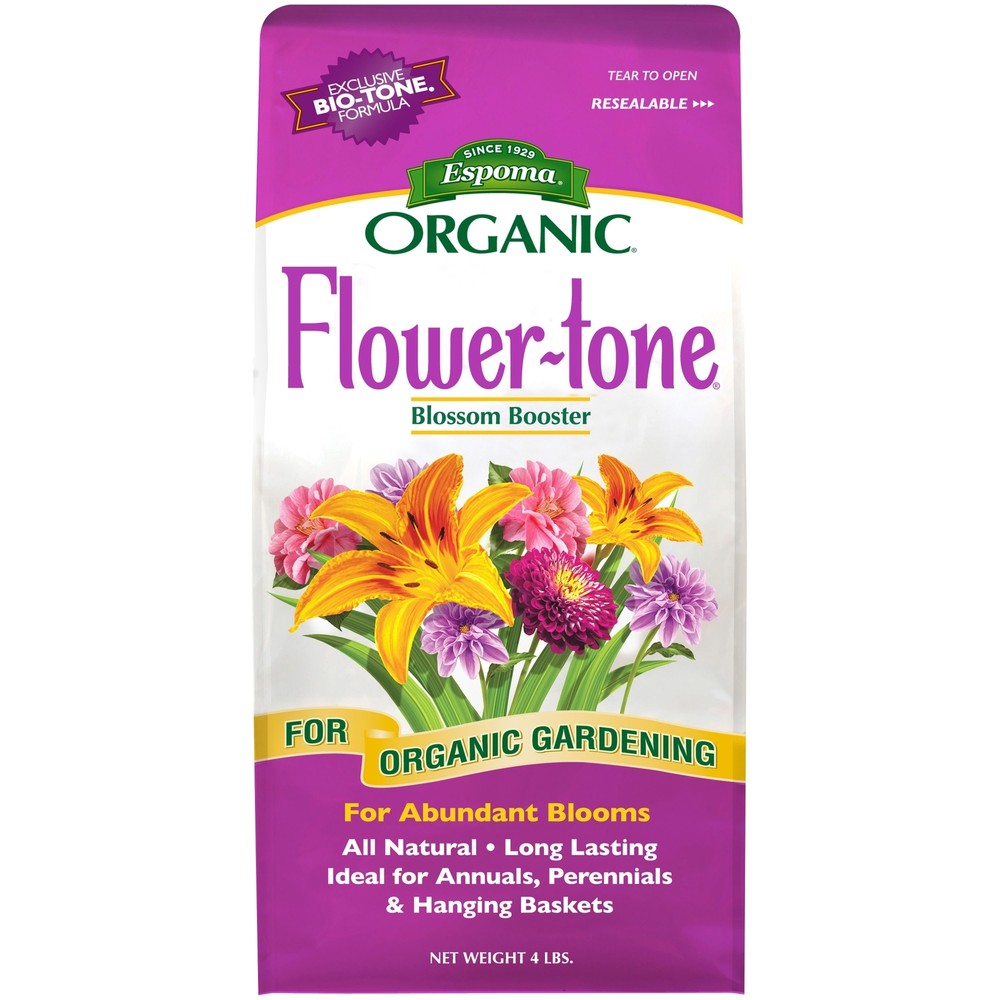 Espoma Organic Flower-tone 3-4-5 Natural Plant Food, 4 lb