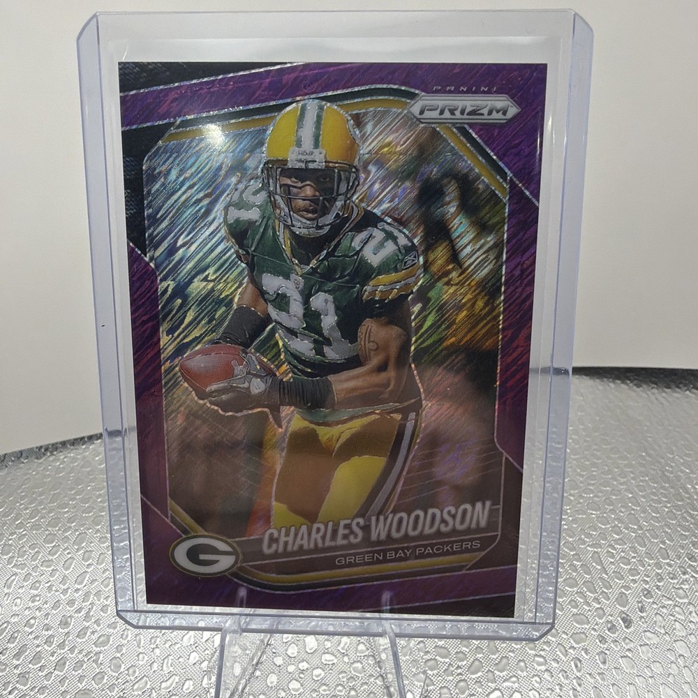 Charles Woodson 2025 Panini Prizm FOTL Purple Shimmer /15 Ships Fast