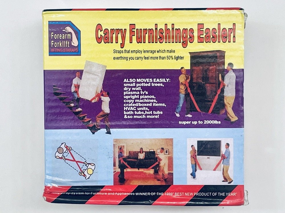 Forearm Forklift - Lifting and Moving Straps - As Seen On TV FREE SHIPPING!!!