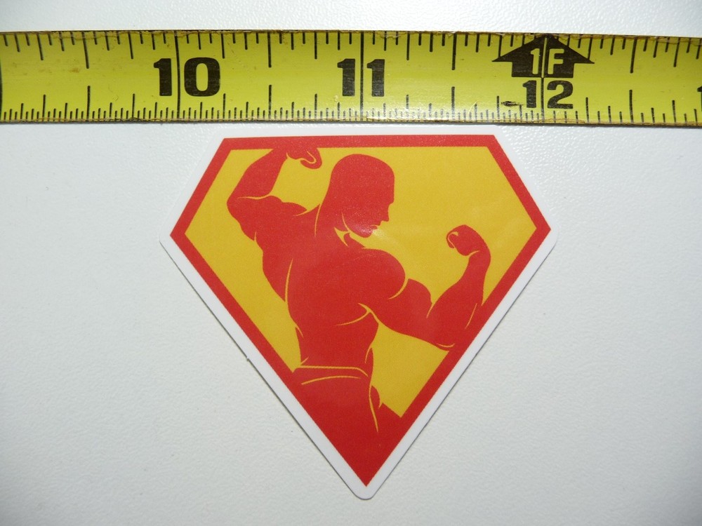 Superhero Symbol Gym Decal Fitness Weightlifting Sticker