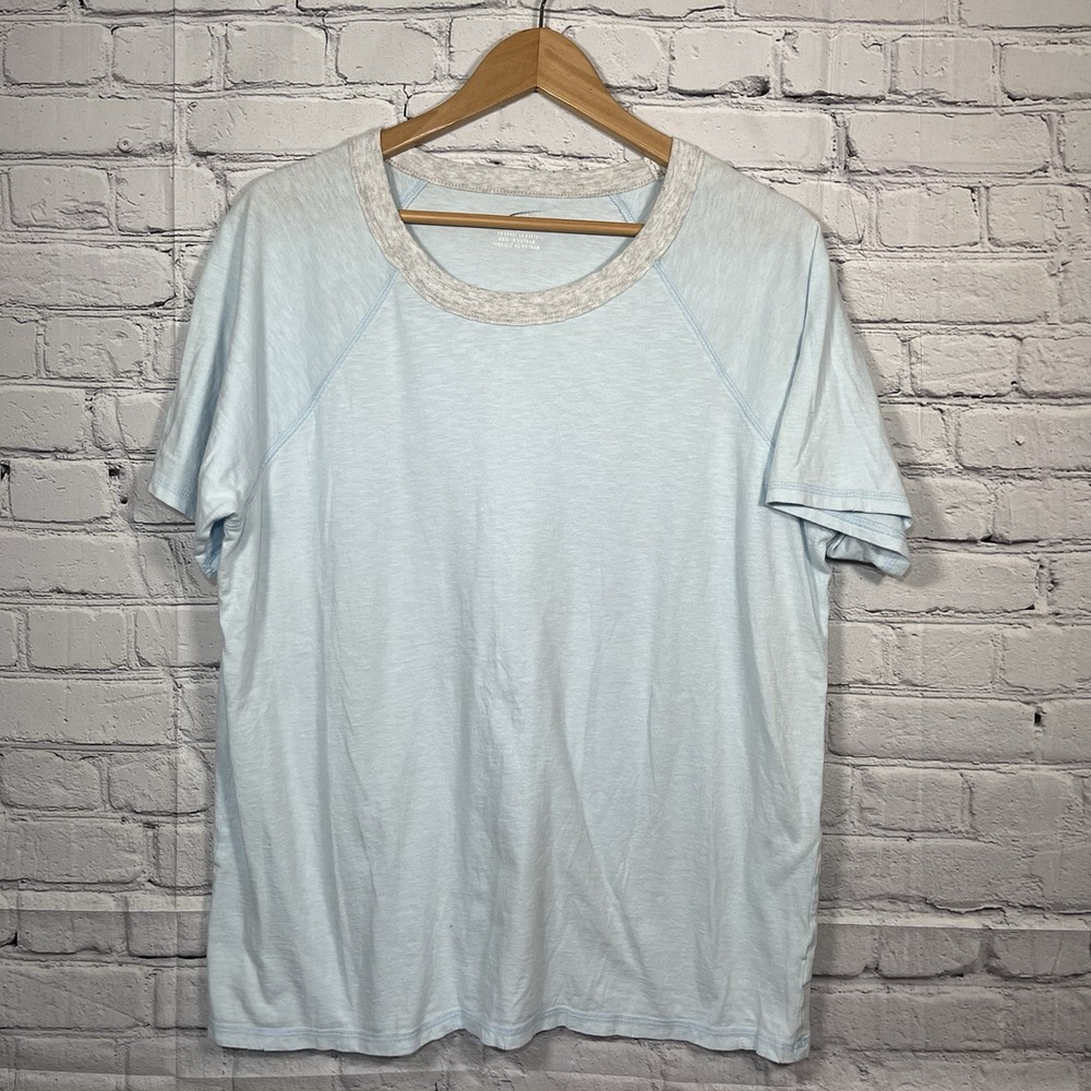 Aerie Casual Oversized Relaxed Fit T Shirt Womens Size Small Blue