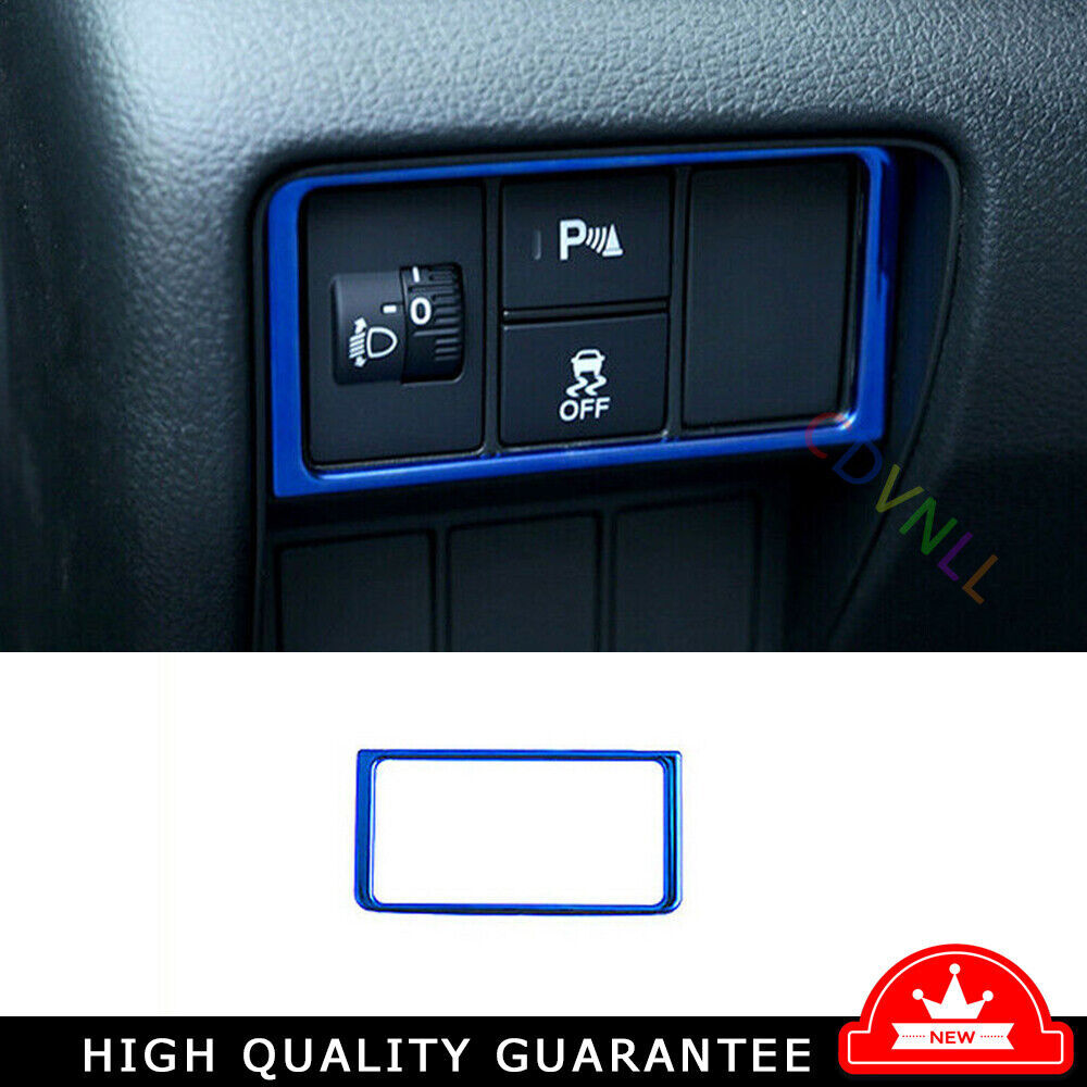 Headlight Switch Control Frame Trim For Honda CRV CR-V 2017-2021 Blue Titanium