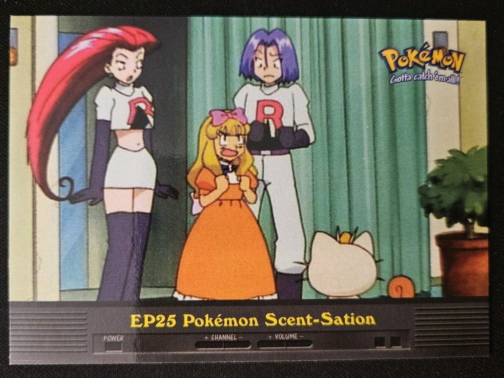EP25 Pokémon Scent-Sation Topps Series 2 TV Animation Ed. Blue Label Pokémon NM