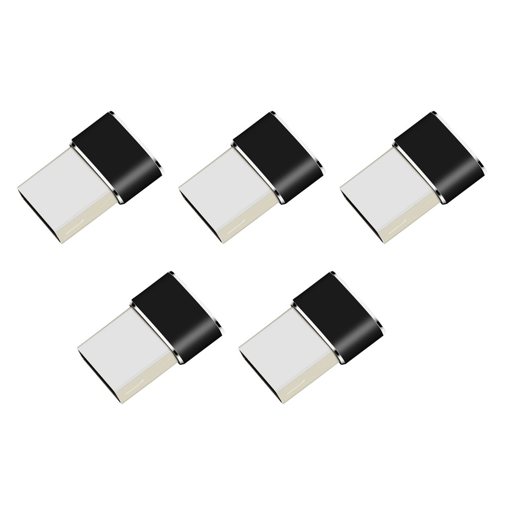 5Pcs USB-C Female to USB Male Adapter Cable Converter