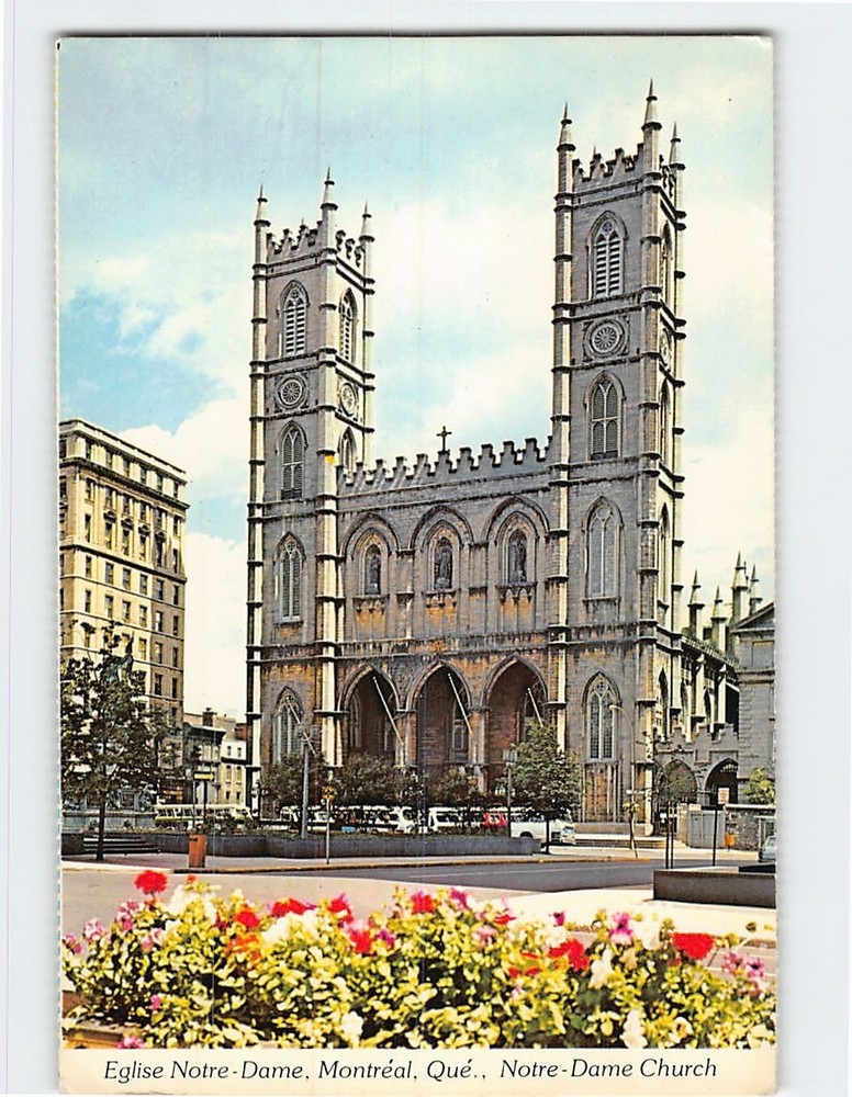 Postcard Notre Dame Church Montreal Quebec Canada