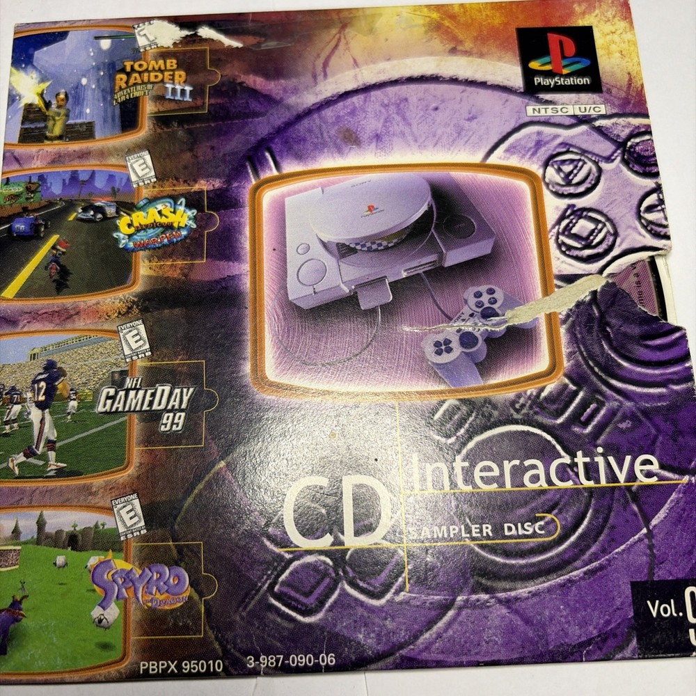 Sony PlayStation 1 PS1 INTERACTIVE CD SAMPLER DISC Vol 9 Demo 1998-99