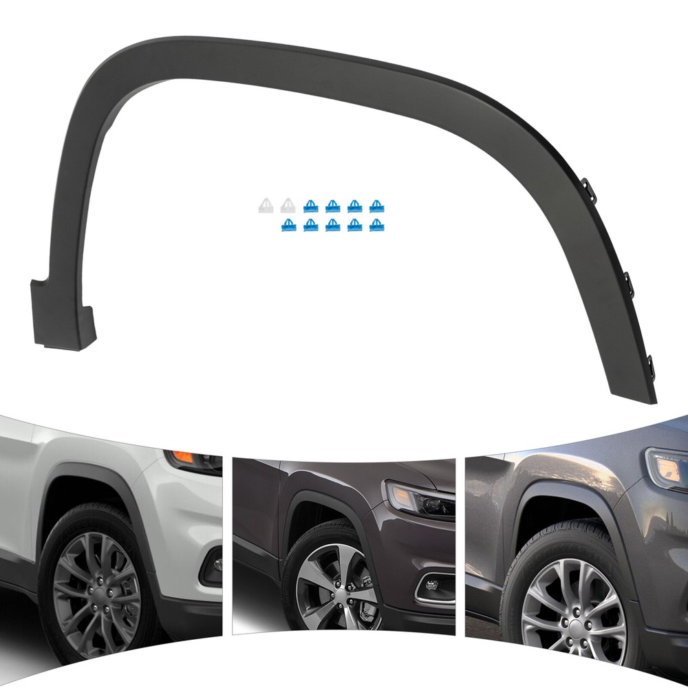 Fender Flares For 19-22 Jeep Cherokee Front Driver Right Flare Front Fendertrim