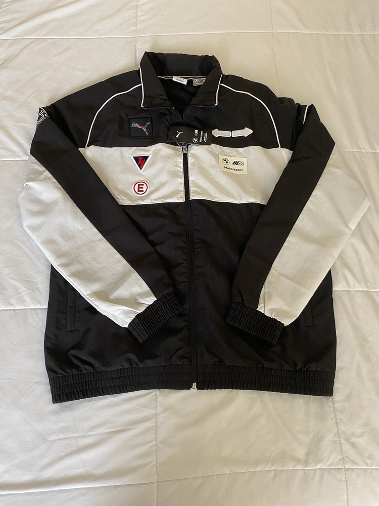 Puma BMW M Sport Men's Lightweight SDS 2.0 Badge Windbreaker Jacket Size XL