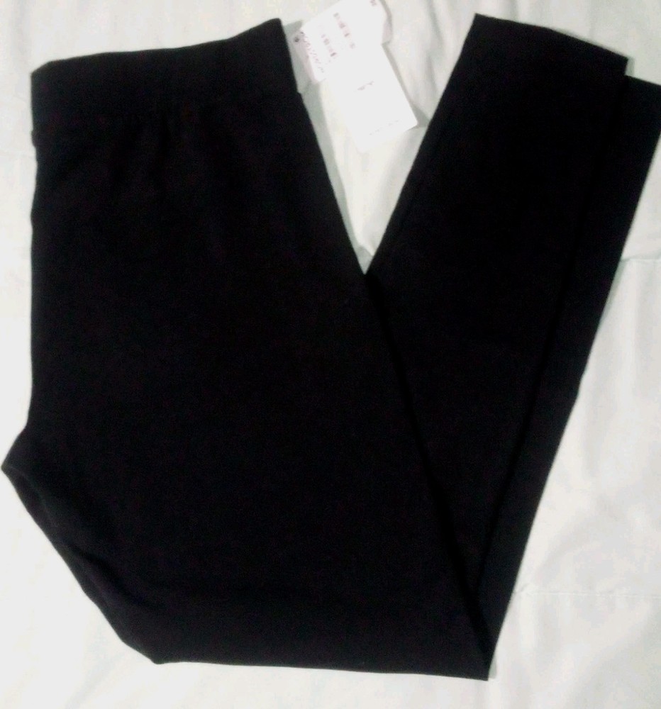 Nordstrom Leggings Women's XL Black High Waisted Pull-on Knit Stretchy NWT