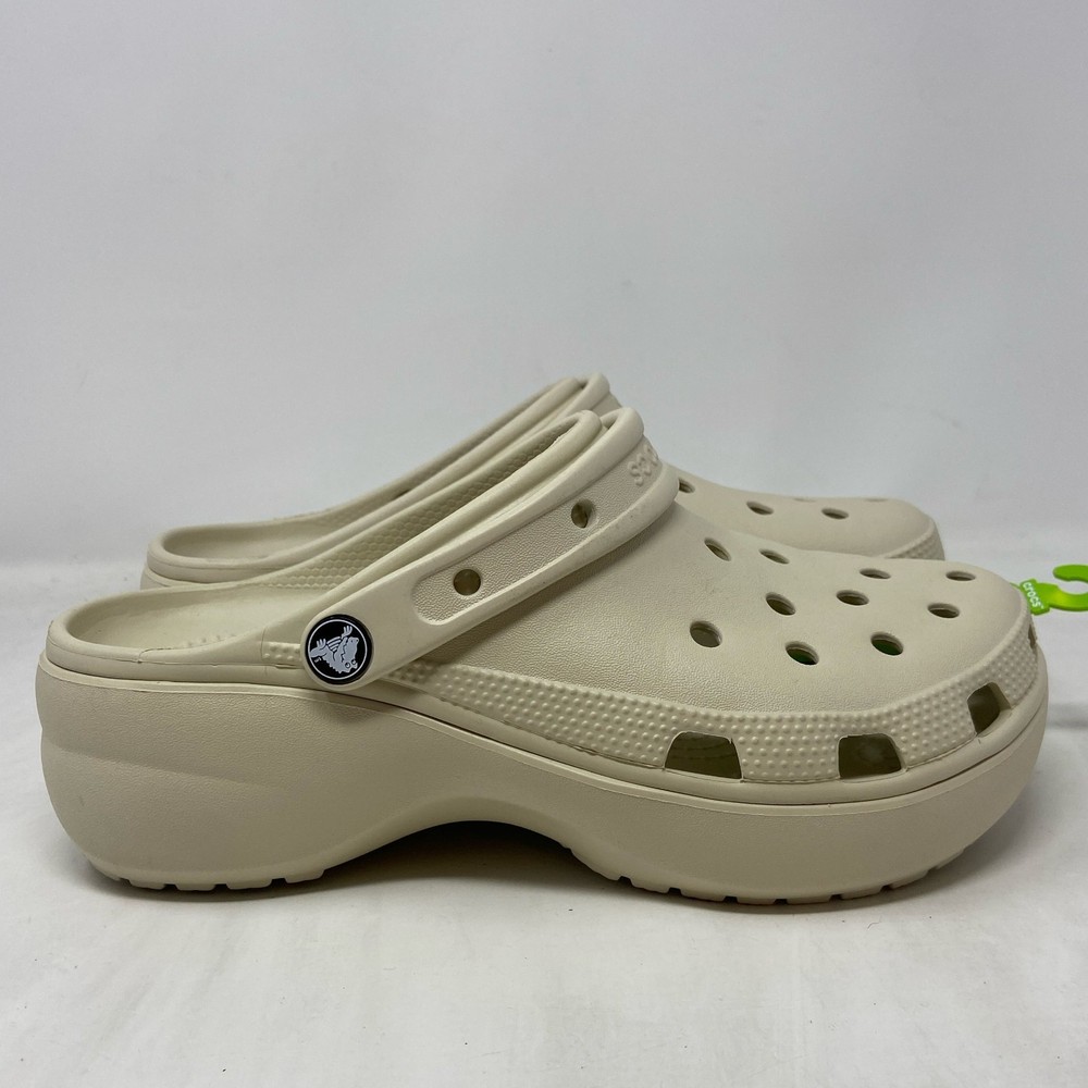 Crocs Classic Platform Clog Bone Women’s Size 9 W9