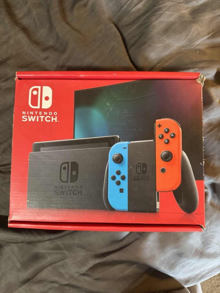 Nintendo Switch with Neon Blue and Neon Red Joy-Con (HAC-001-01)