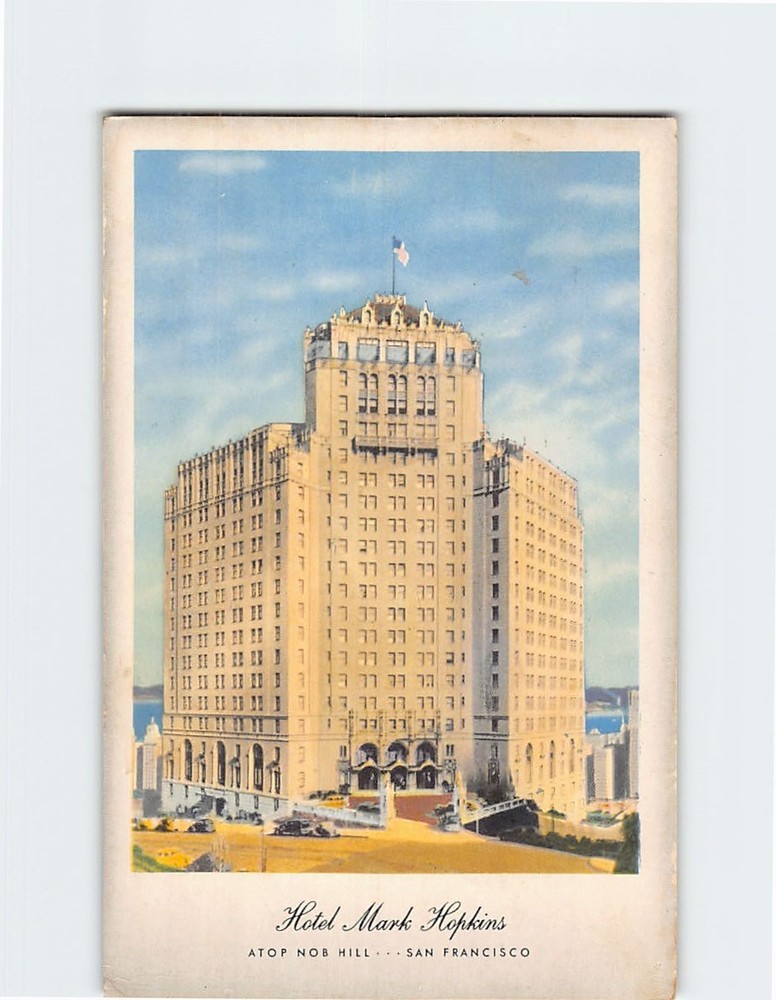 Postcard Hotel Mark Hopkins San Francisco California USA