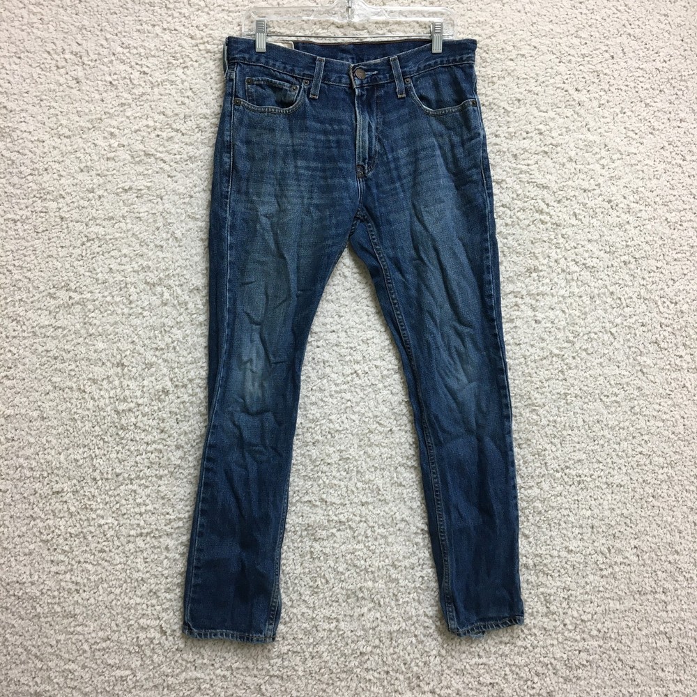 Hollister Jeans 31x30 Mens Blue Denim Bootcut Medium Wash Pockets Modern Fit