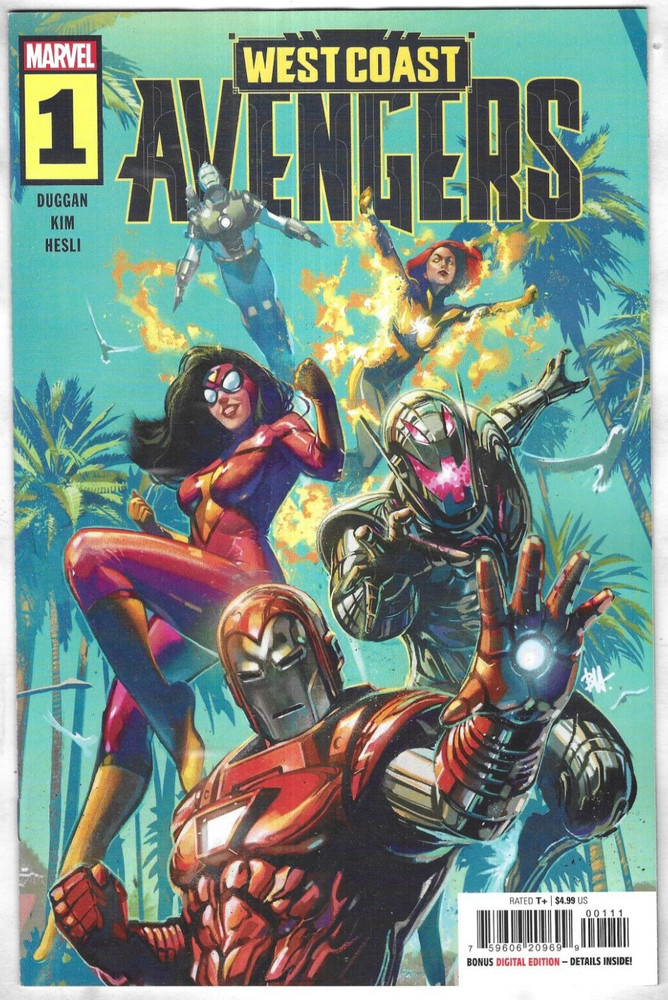 West Coast Avengers Comic 1 First Print Cover A Harvey 2024 Gerry Duggan Marvel